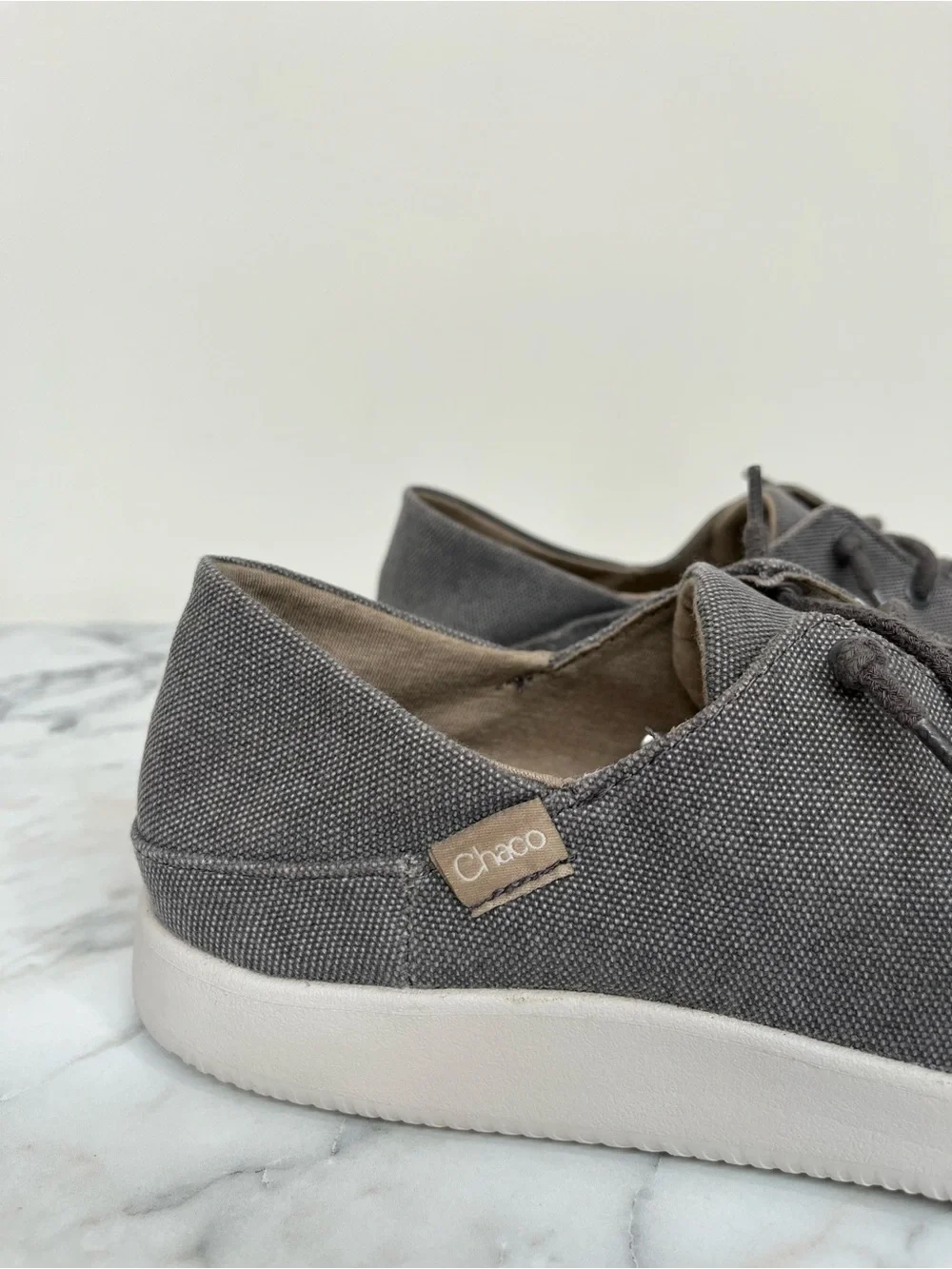 Chaco Mens Chillos Slip On Sneakers Gray Lightweight Washable Luvseat Size 9.5 - Picture 2 of 11